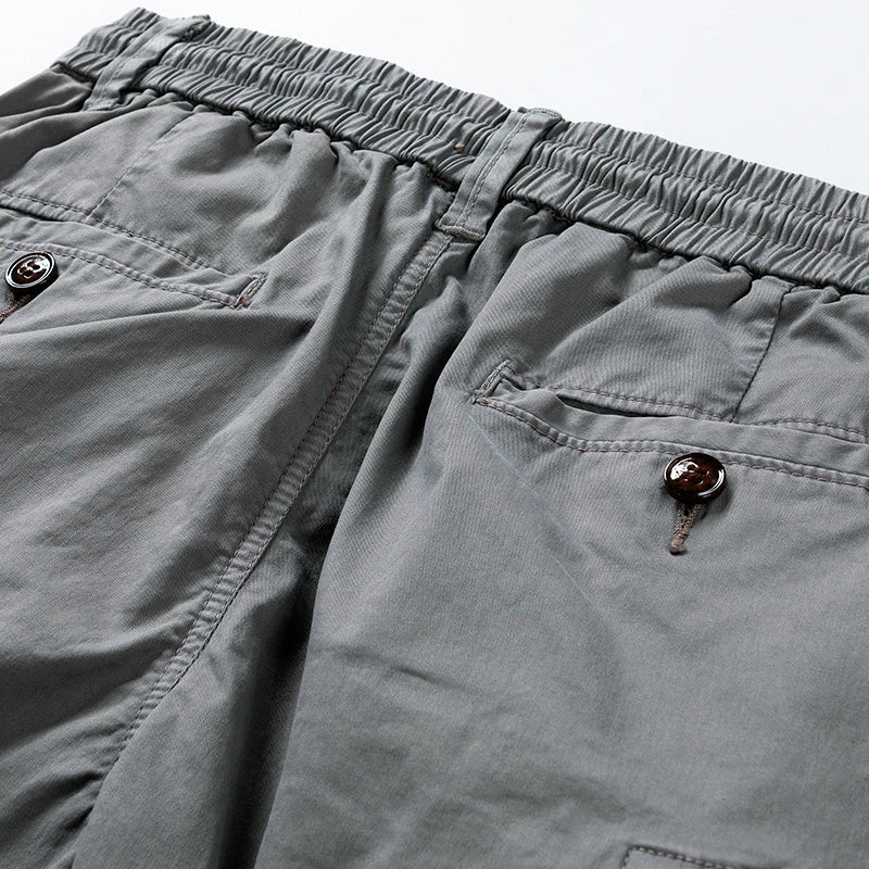 Men's Cotton Cargo Shorts – Relaxed Multi-Pocket Fit