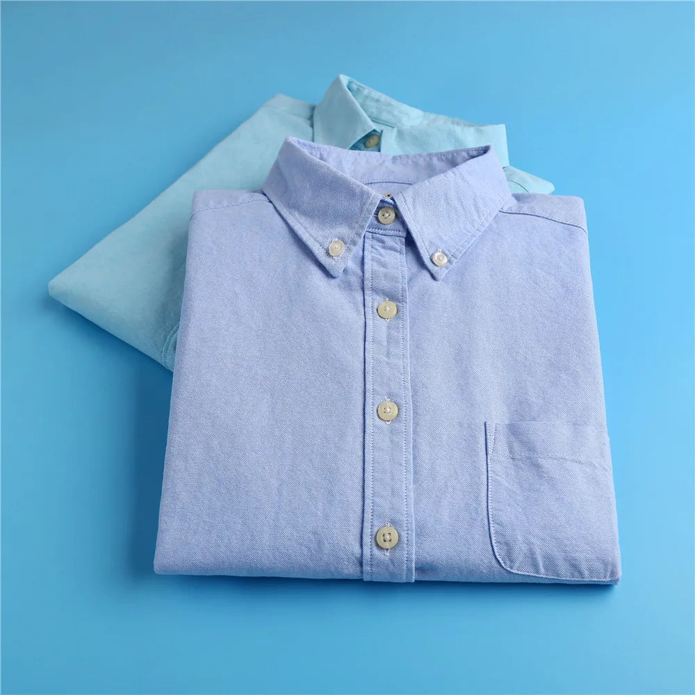 Women's Checked Cotton Blouse – Relaxed Long Sleeve