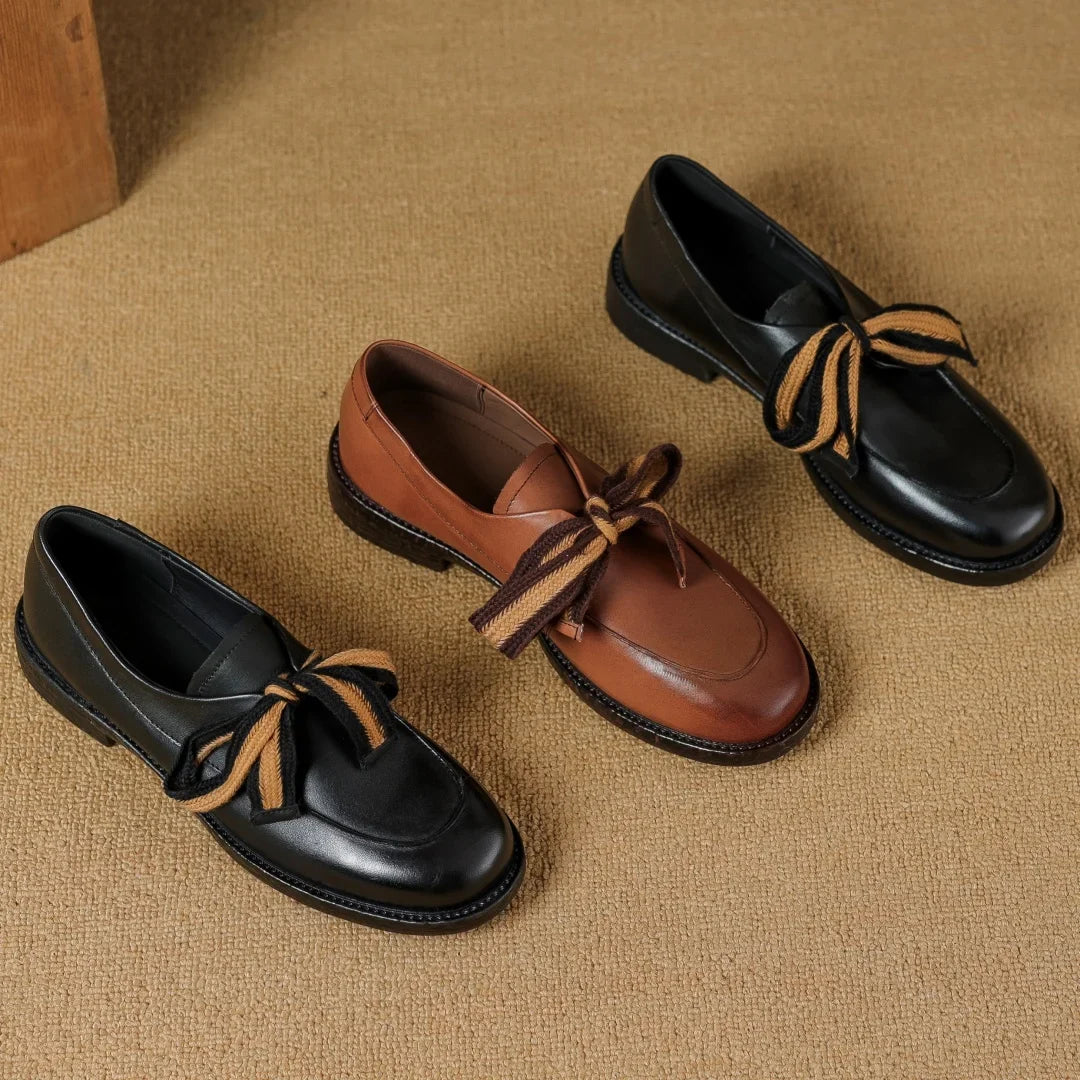 Women's Two-Tone Loafer – Woven Lace Overlay