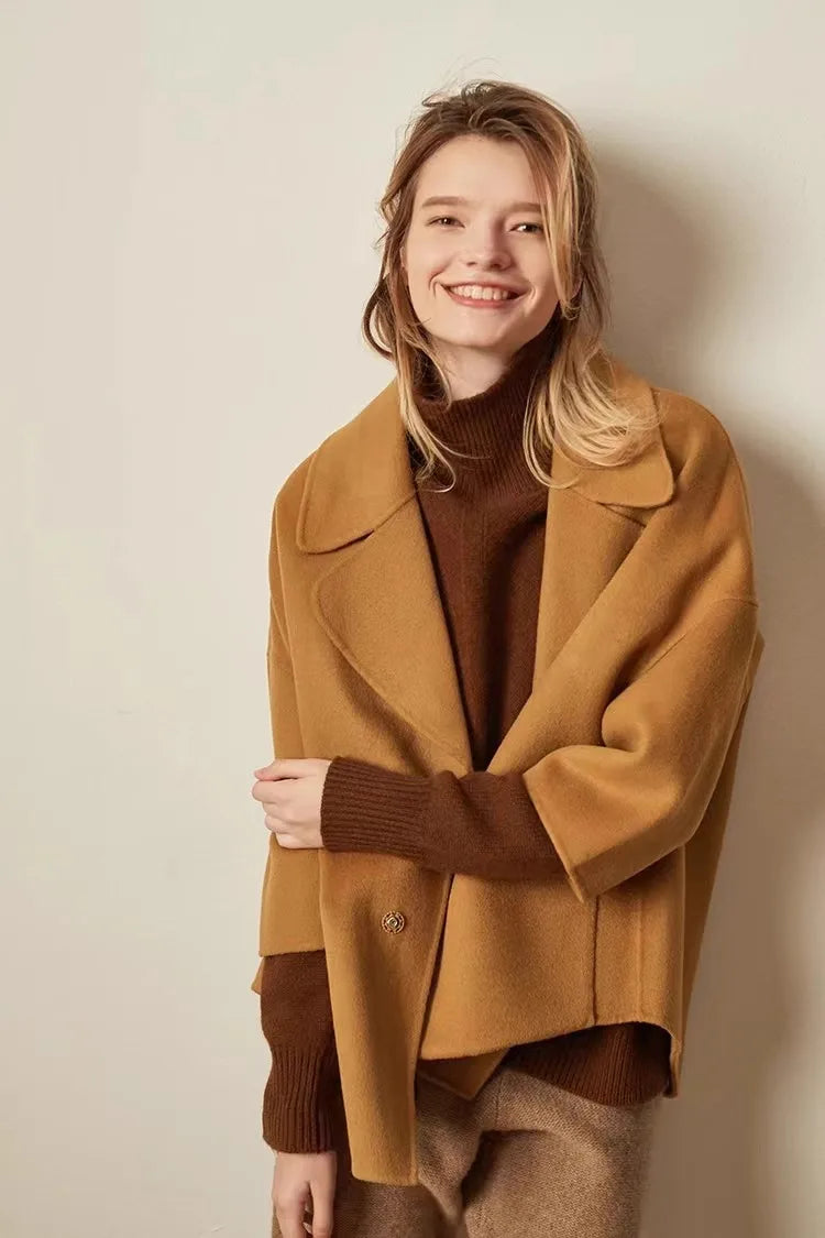 Women's Oversized Turtleneck Sweater – Soft Ribbed Knit