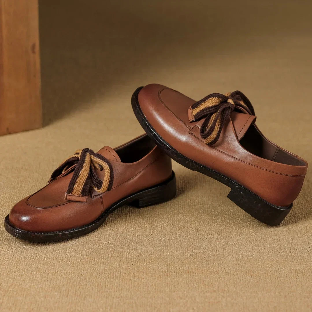 Women's Two-Tone Loafer – Woven Lace Overlay