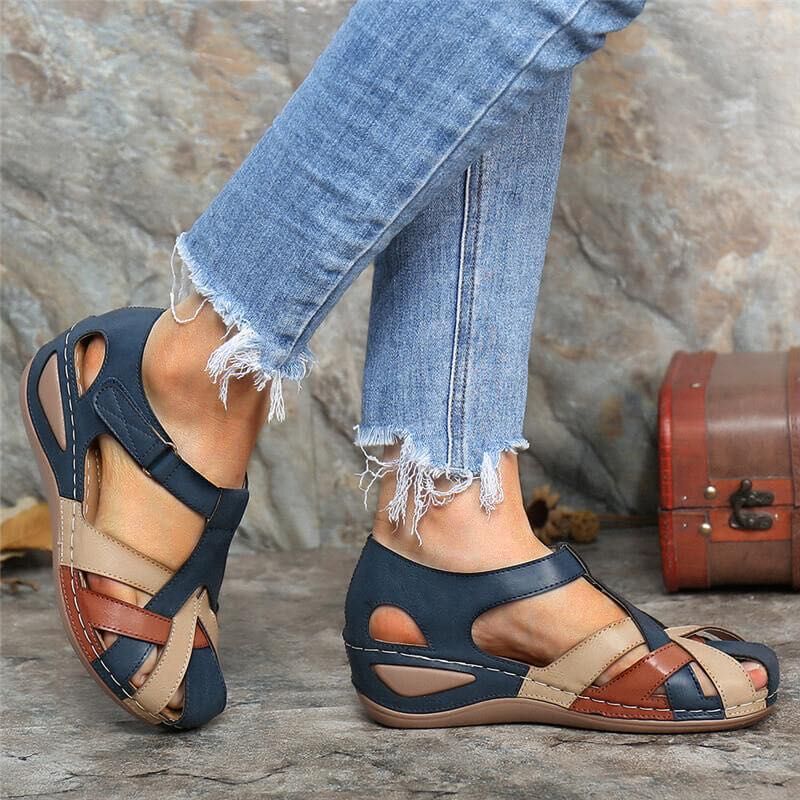 Women's Flat Sandal – Vintage Cushioned Sole