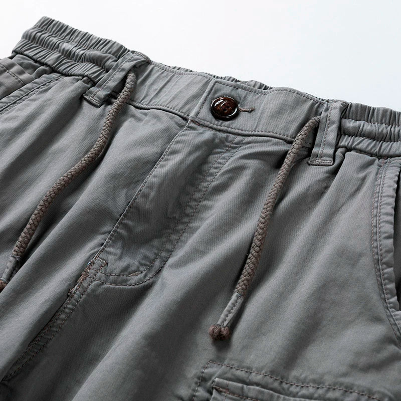 Men's Cotton Cargo Shorts – Relaxed Multi-Pocket Fit