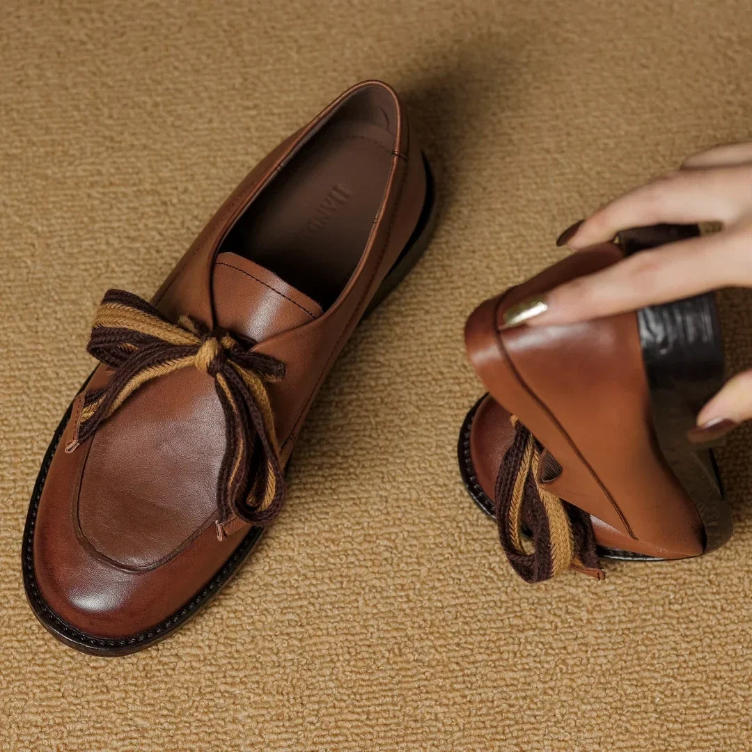 Women's Two-Tone Loafer – Woven Lace Overlay