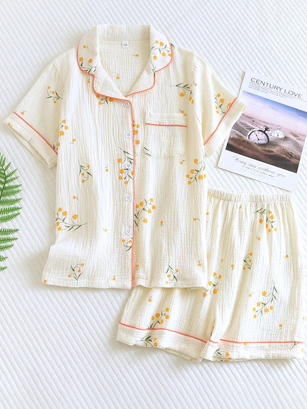 Women's Lounge Set – Loose Floral Two-Piece
