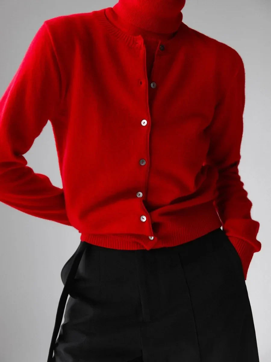Women's High-Neck Sweater Vest – Sleeveless Sculpted Fit