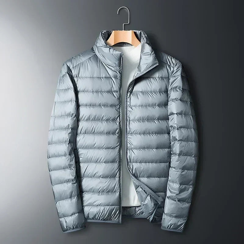 Men's Lightweight Puffer Jacket – Packable Quilted Design