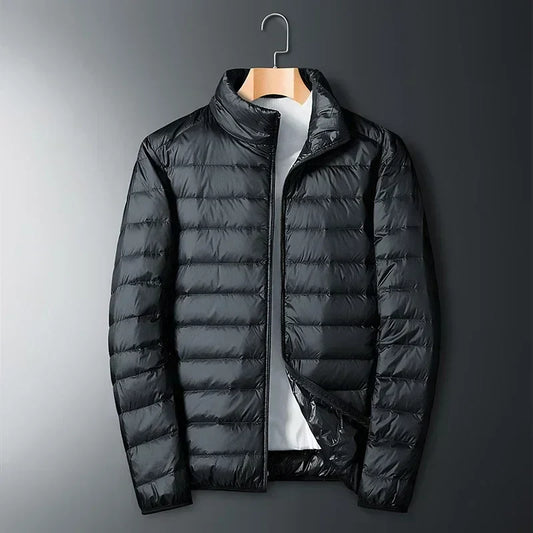 Men's Lightweight Puffer Jacket – Packable Quilted Design