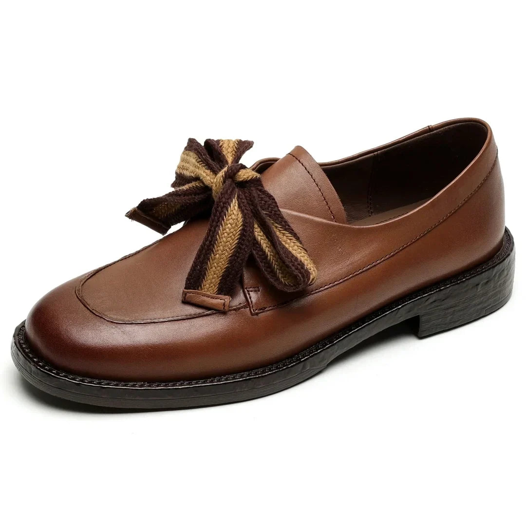 Women's Two-Tone Loafer – Woven Lace Overlay