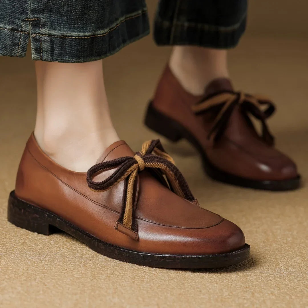 Women's Two-Tone Loafer – Woven Lace Overlay