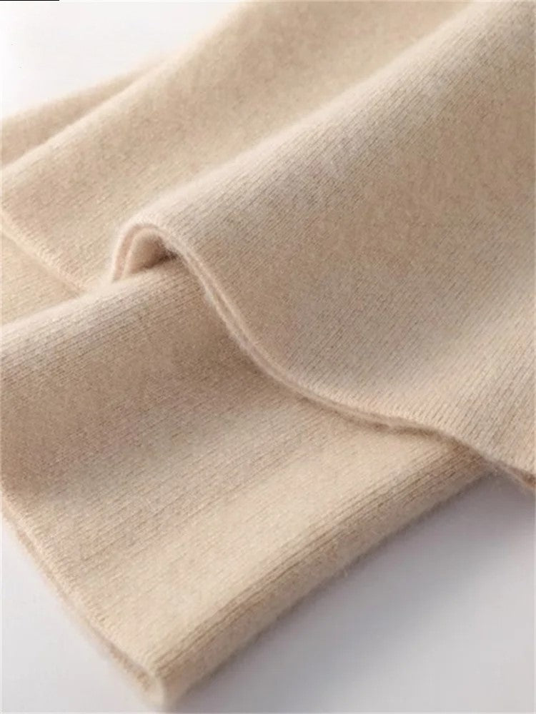 Women's Wide-Leg Sweatpants – High-Waist Cashmere Blend