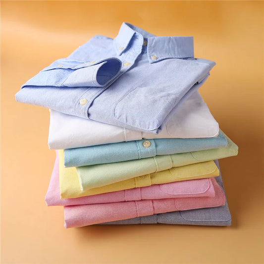 Women's Checked Cotton Blouse – Relaxed Long Sleeve