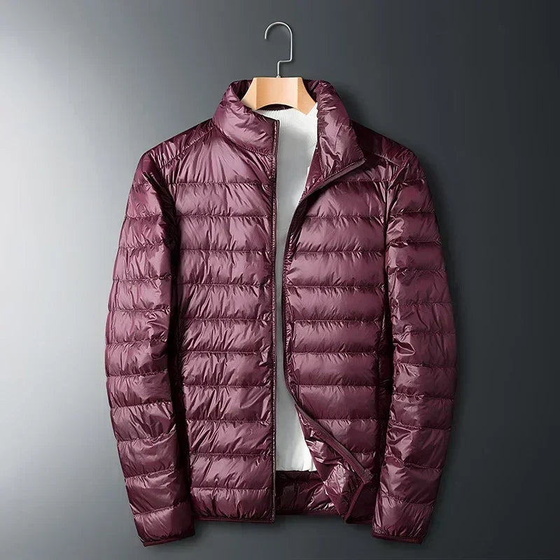 Men's Lightweight Puffer Jacket – Packable Quilted Design