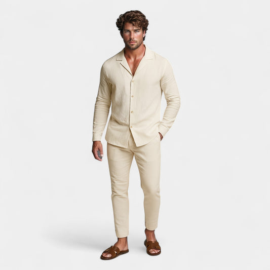 Men's Shirt and Pants Set – Relaxed Shirt, Slim Pants