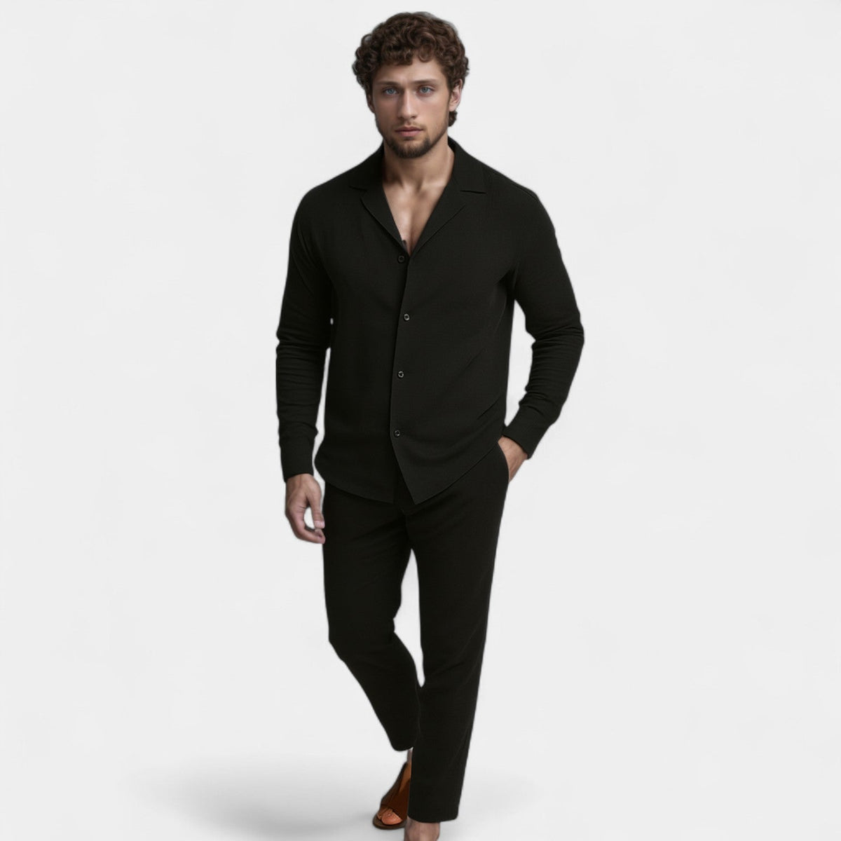 Men's Shirt and Pants Set – Relaxed Shirt, Slim Pants