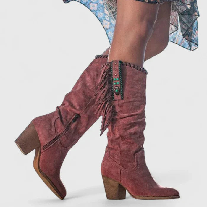 Women's Cowboy Boot – Pointed Toe Block Heel