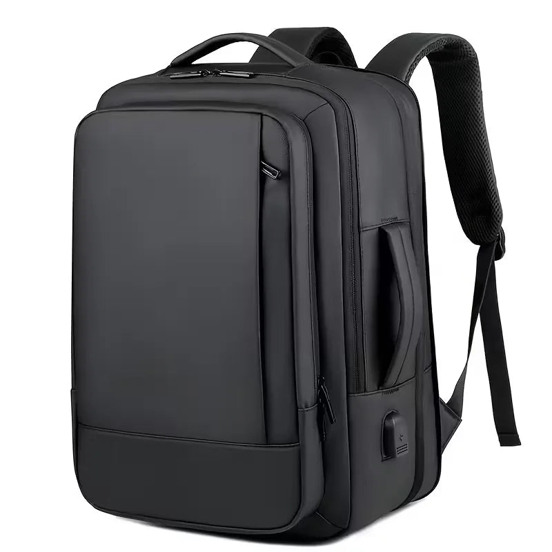 Men's Structured Backpack – USB Port Laptop Sleeve