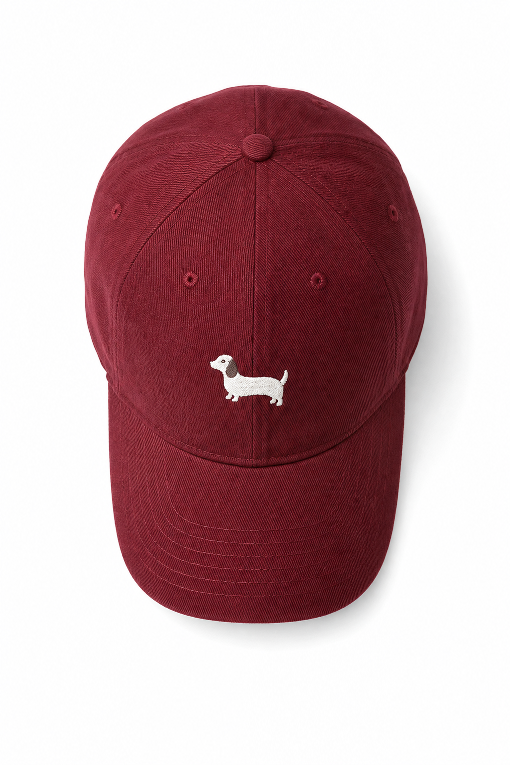 Women's Cotton Baseball Cap – Embroidered Dachshund Motif