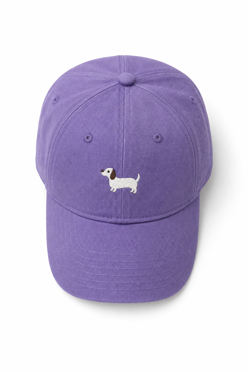 Women's Cotton Baseball Cap – Embroidered Dachshund Motif
