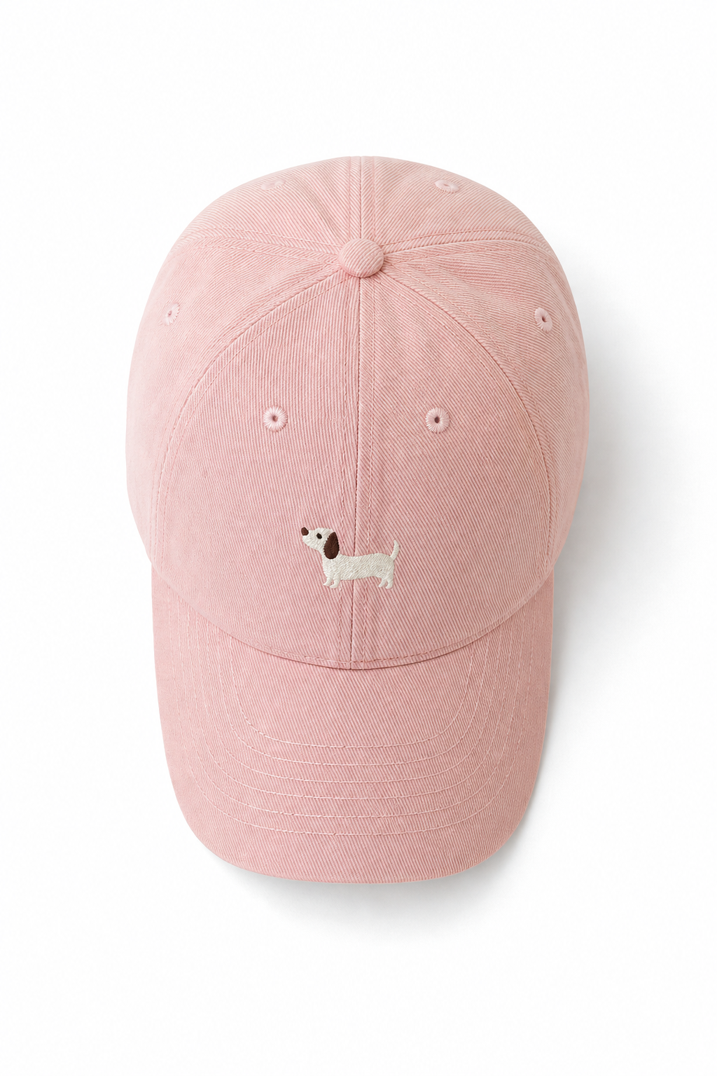 Women's Cotton Baseball Cap – Embroidered Dachshund Motif
