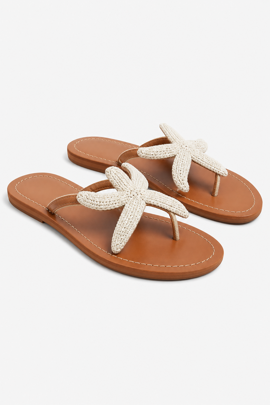 Women's Beaded Slip-On Sandal – Starfish Strap Detail