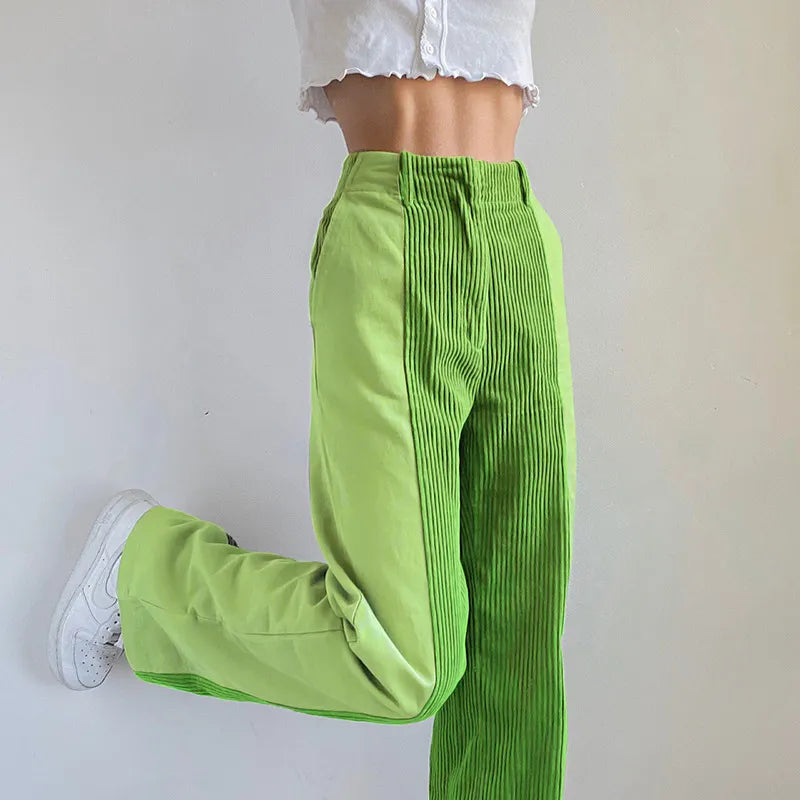 Women's Straight-Leg Pants – Relaxed Fluid Drape