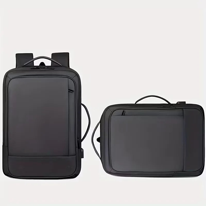 Men's Structured Backpack – USB Port Laptop Sleeve
