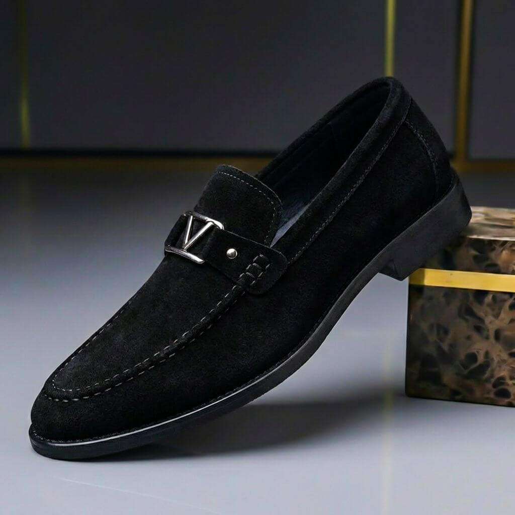 Men's Suede Slip-On Loafer – Low-Profile Regular Fit
