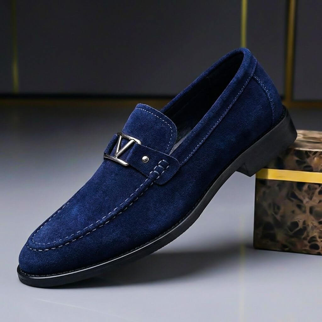 Men's Suede Slip-On Loafer – Low-Profile Regular Fit