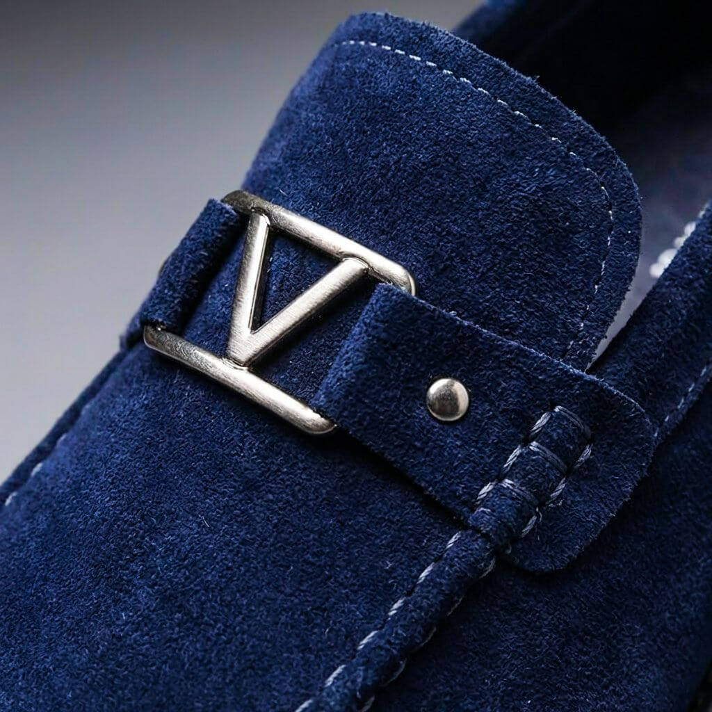 Men's Suede Slip-On Loafer – Low-Profile Regular Fit