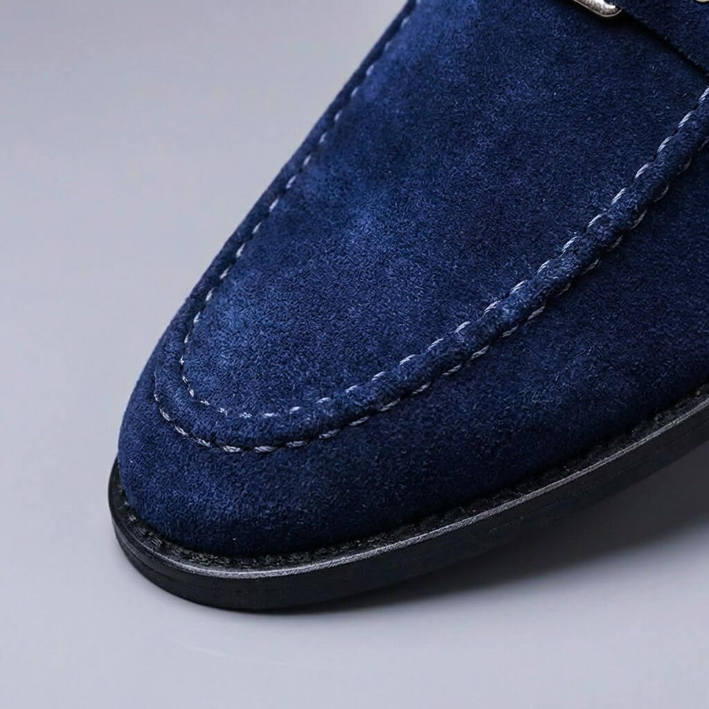 Men's Suede Slip-On Loafer – Low-Profile Regular Fit