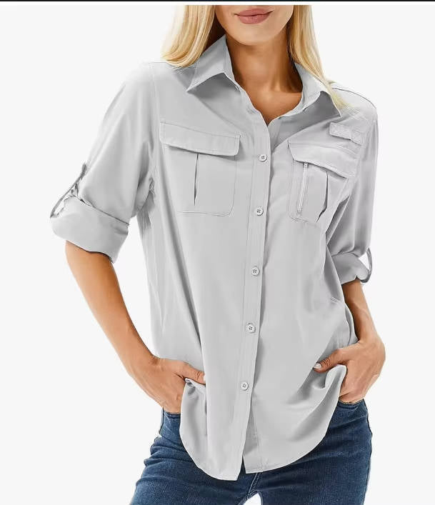 Women's Utility Shirt – Roll-Tab Sleeves