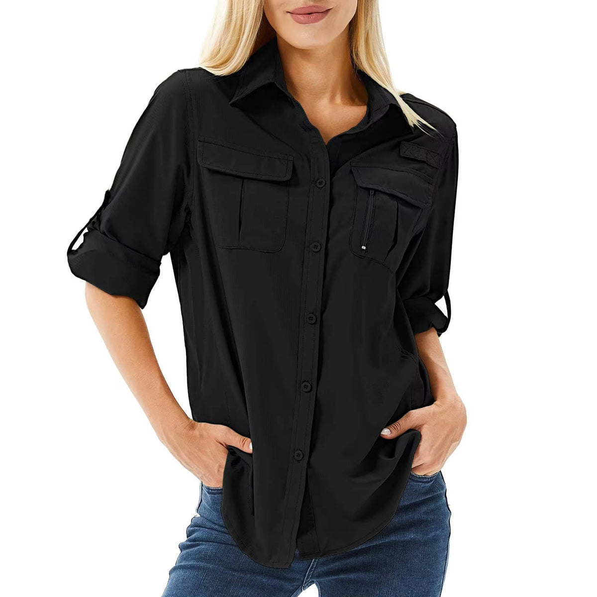 Women's Utility Shirt – Roll-Tab Sleeves