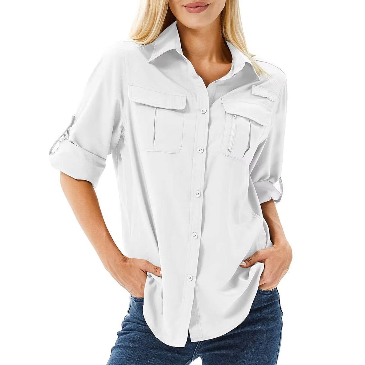 Women's Utility Shirt – Roll-Tab Sleeves