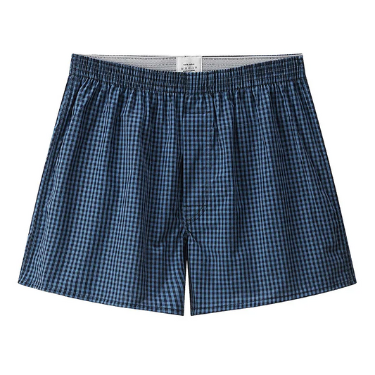 Men's Woven Cotton Boxer Shorts – Relaxed 3-Pack