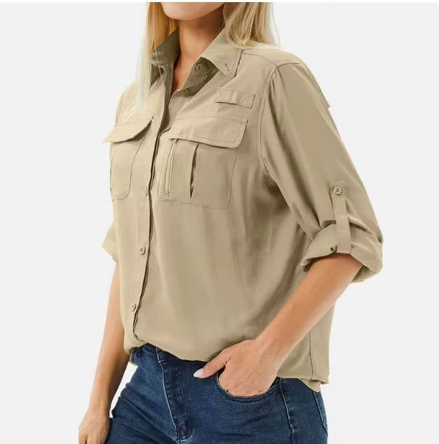 Women's Utility Shirt – Roll-Tab Sleeves