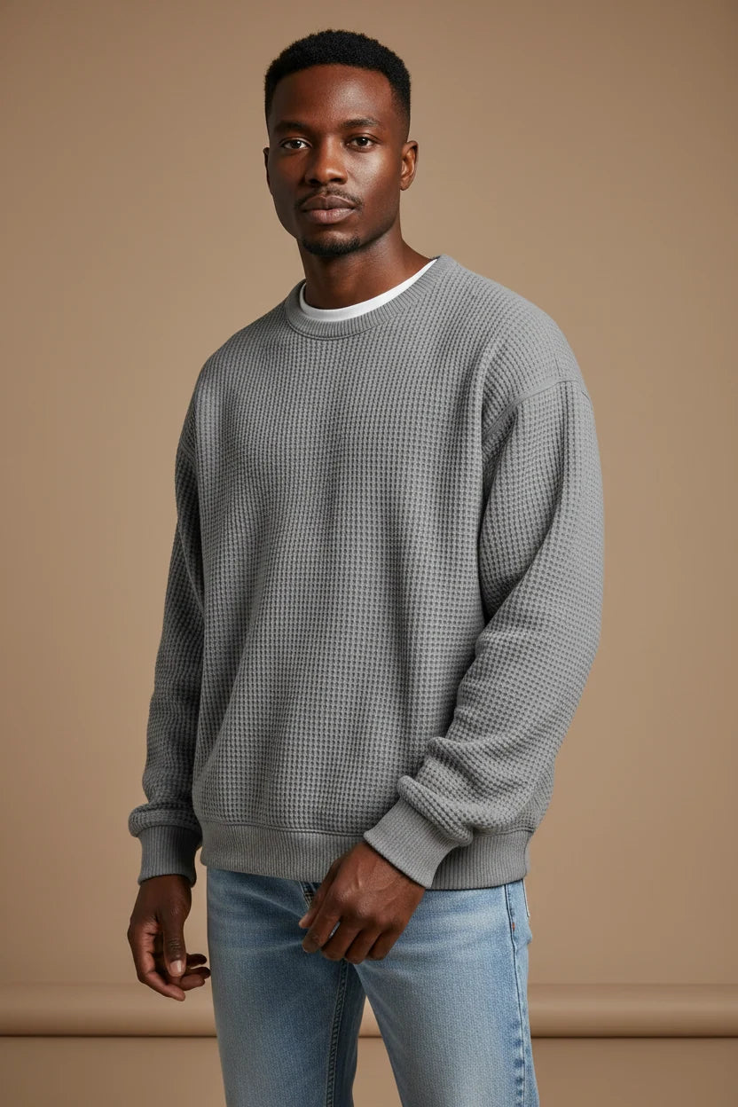 Men's Crewneck Sweatshirt – Relaxed Oversized Fit