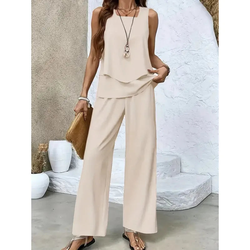 Women's Vest and Pants Set – Relaxed Tailored Fit