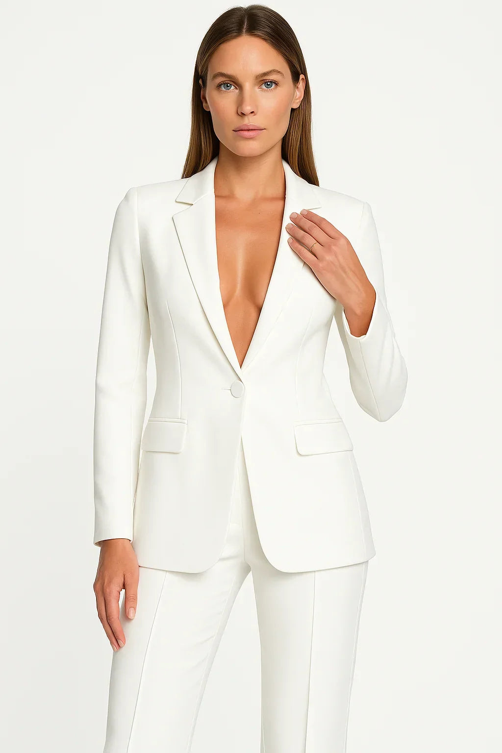 Women's Blazer and Pants Set – Fitted Two-Piece Suit