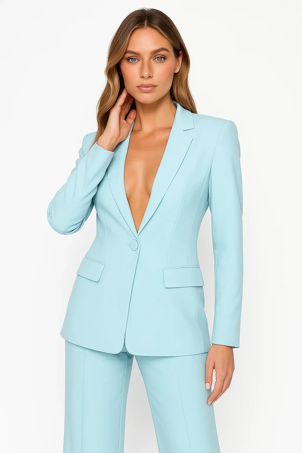Women's Blazer and Pants Set – Fitted Two-Piece Suit