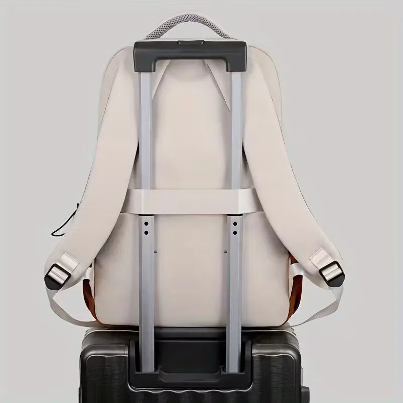Unisex Oxford Fabric Backpack – Structured Padded-Strap Design