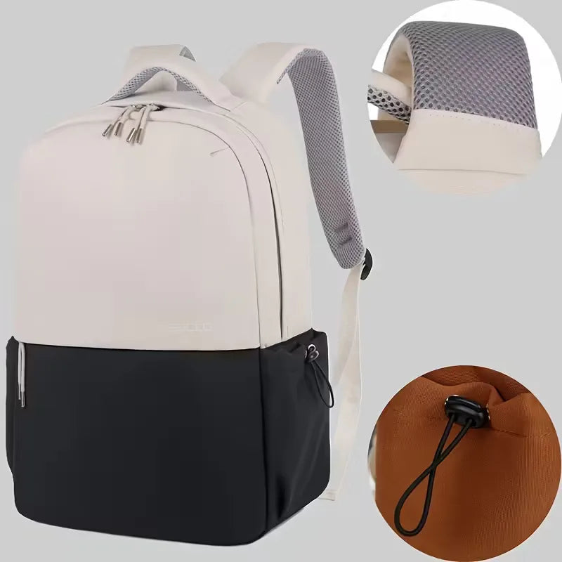 Unisex Oxford Fabric Backpack – Structured Padded-Strap Design