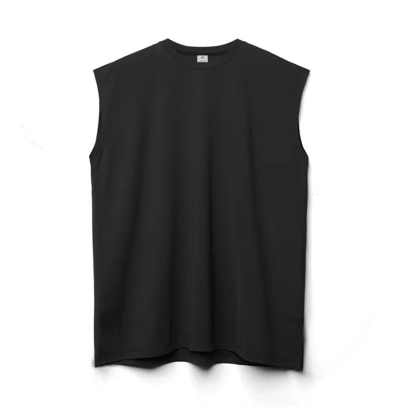 Men's Cotton Tank Top – Crew Neck Straight Fit