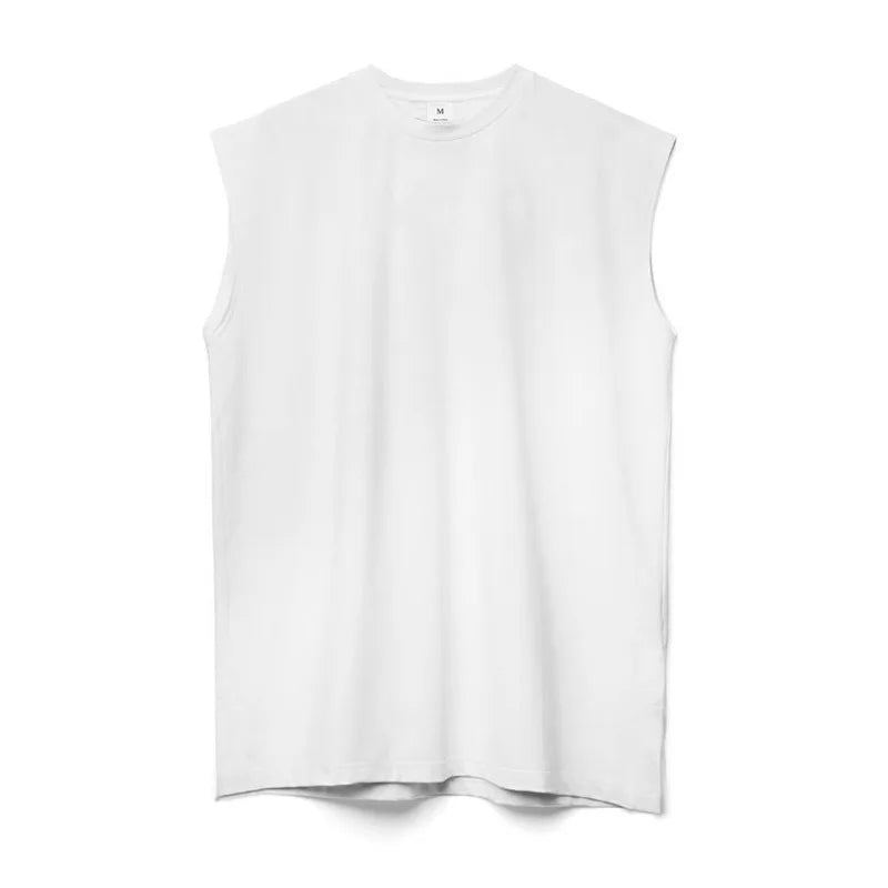 Men's Cotton Tank Top – Crew Neck Straight Fit