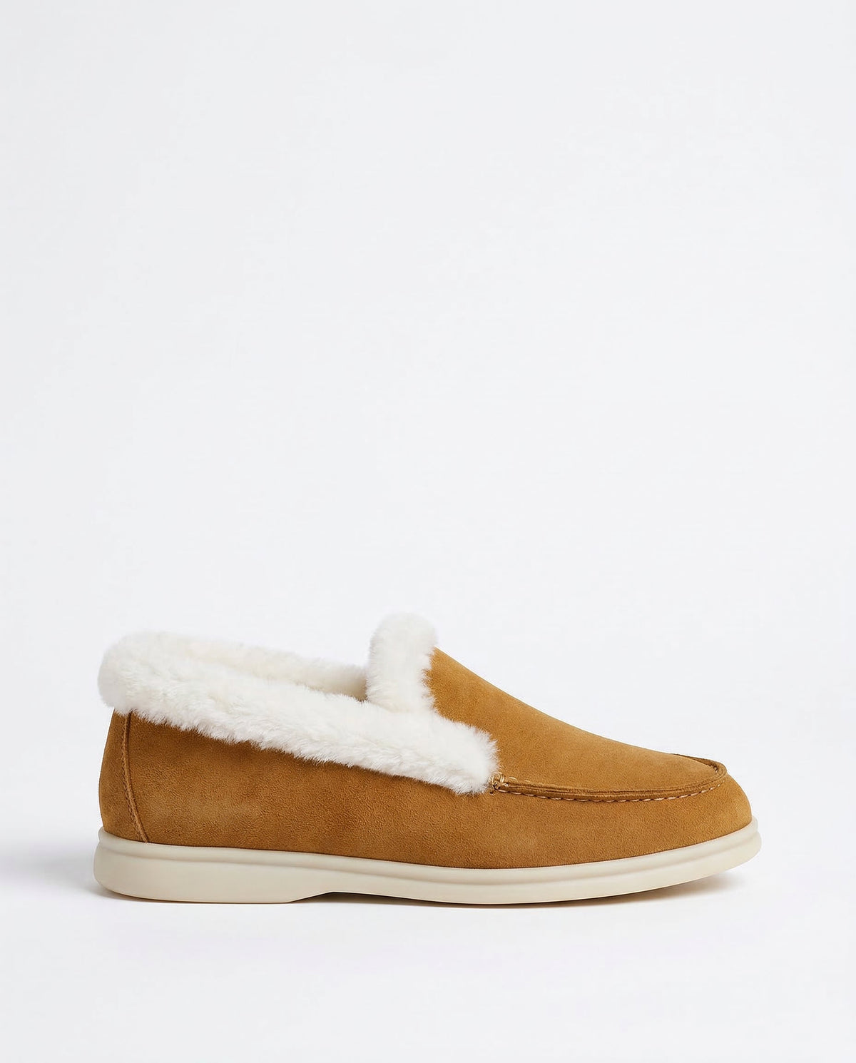 Women's Moc-Toe Loafer Boot – Shearling-Lined Slip-On