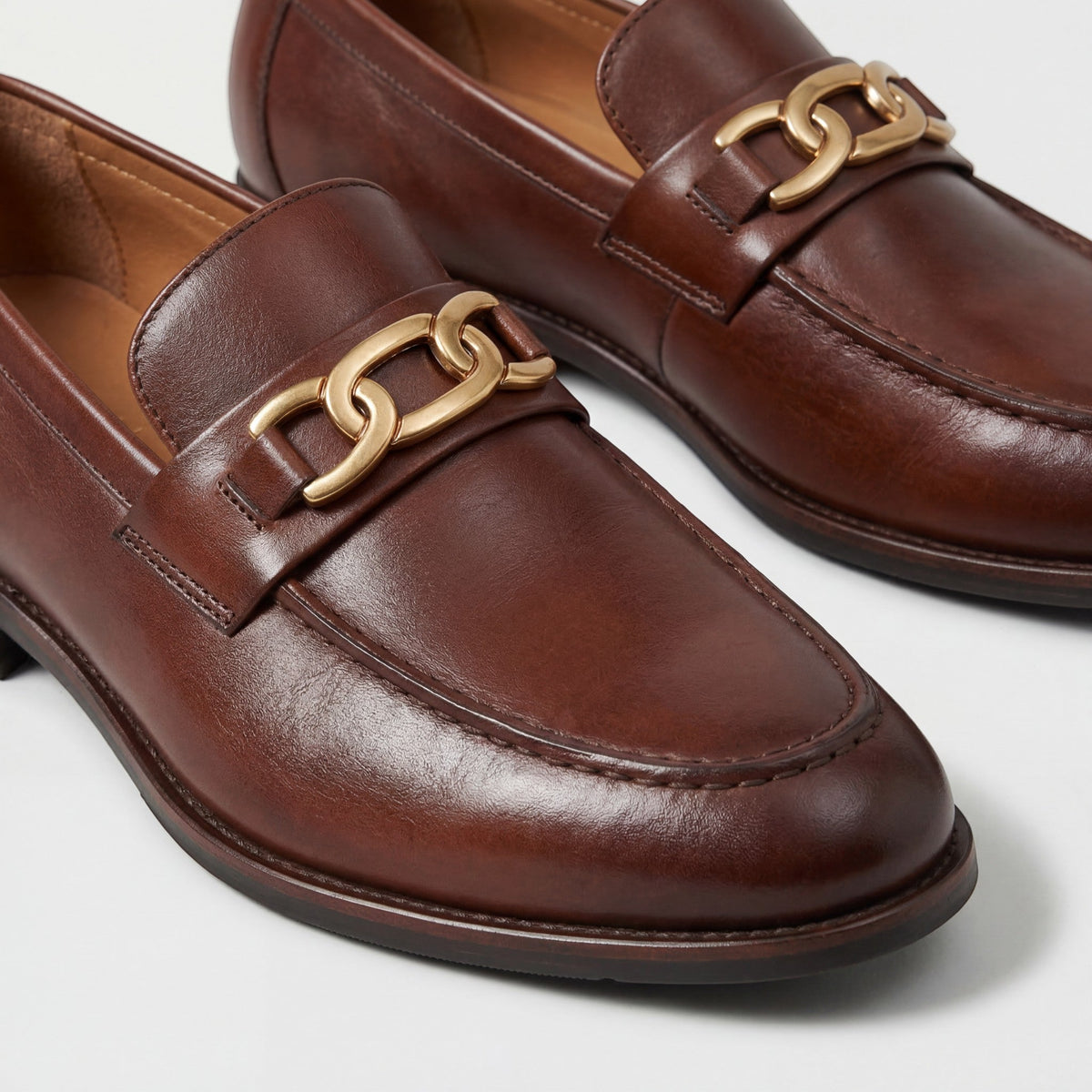 Men's Leather Loafers – Pointed Toe Slip-On