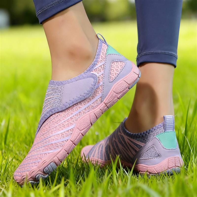 Unisex Barefoot Shoe – Knit Hook-and-Loop Low Top