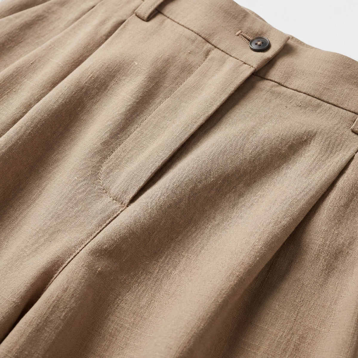 Women's Wide-Leg Pants – High-Rise Woven Fabric