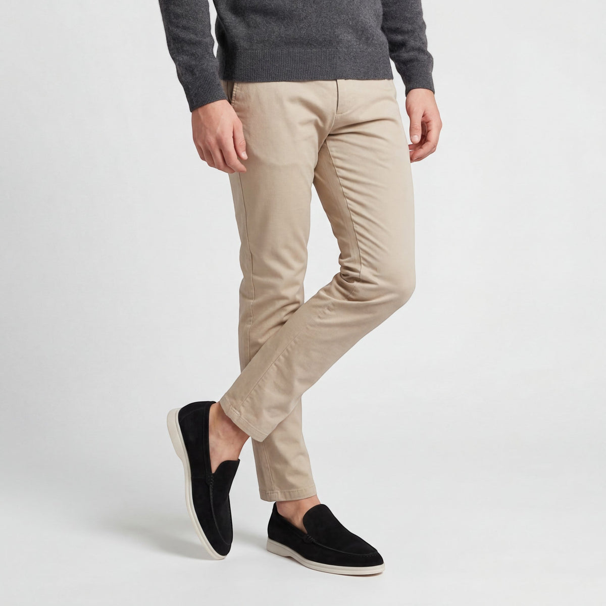 Men's Suede Loafer – Slip-On Matte Finish