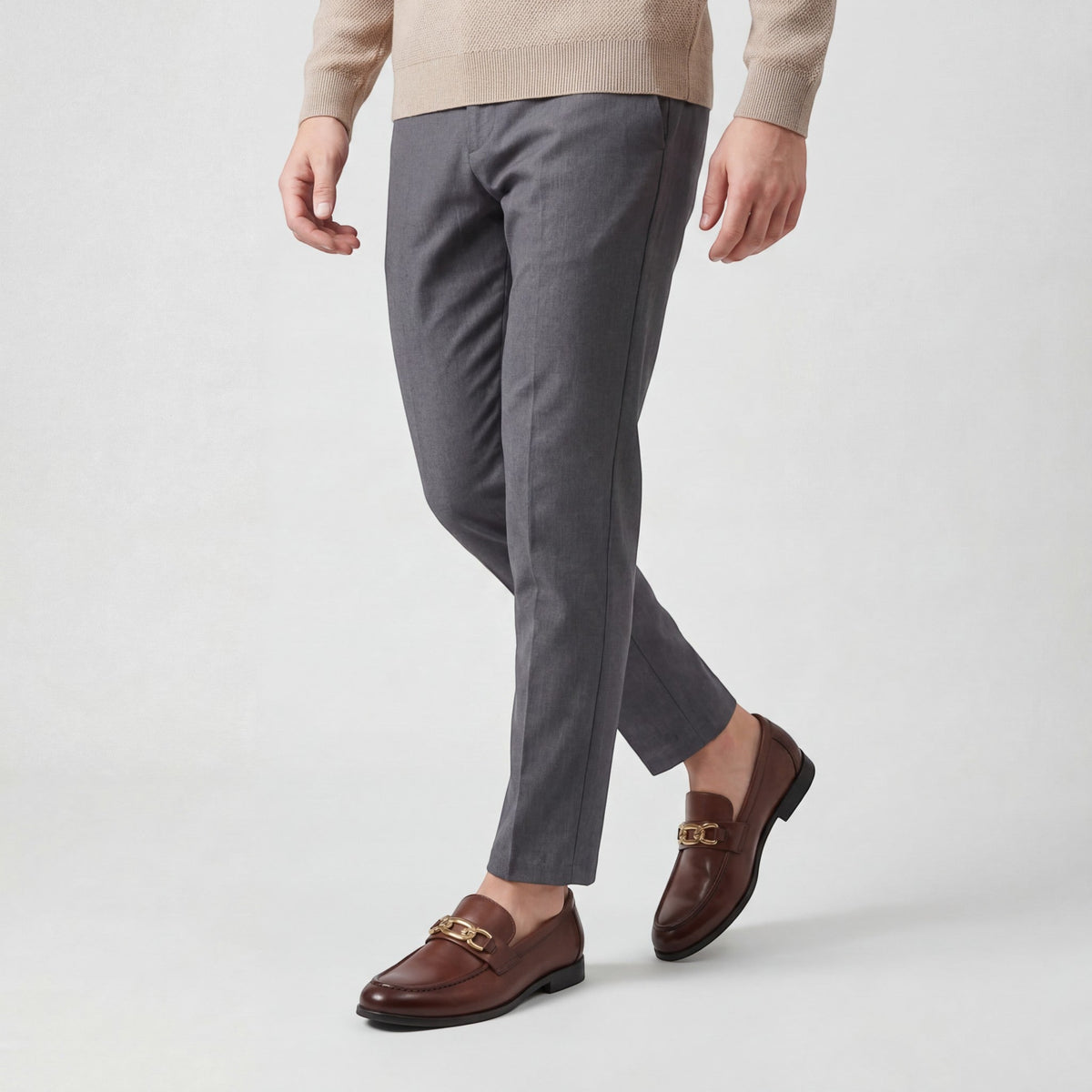 Men's Leather Loafers – Pointed Toe Slip-On